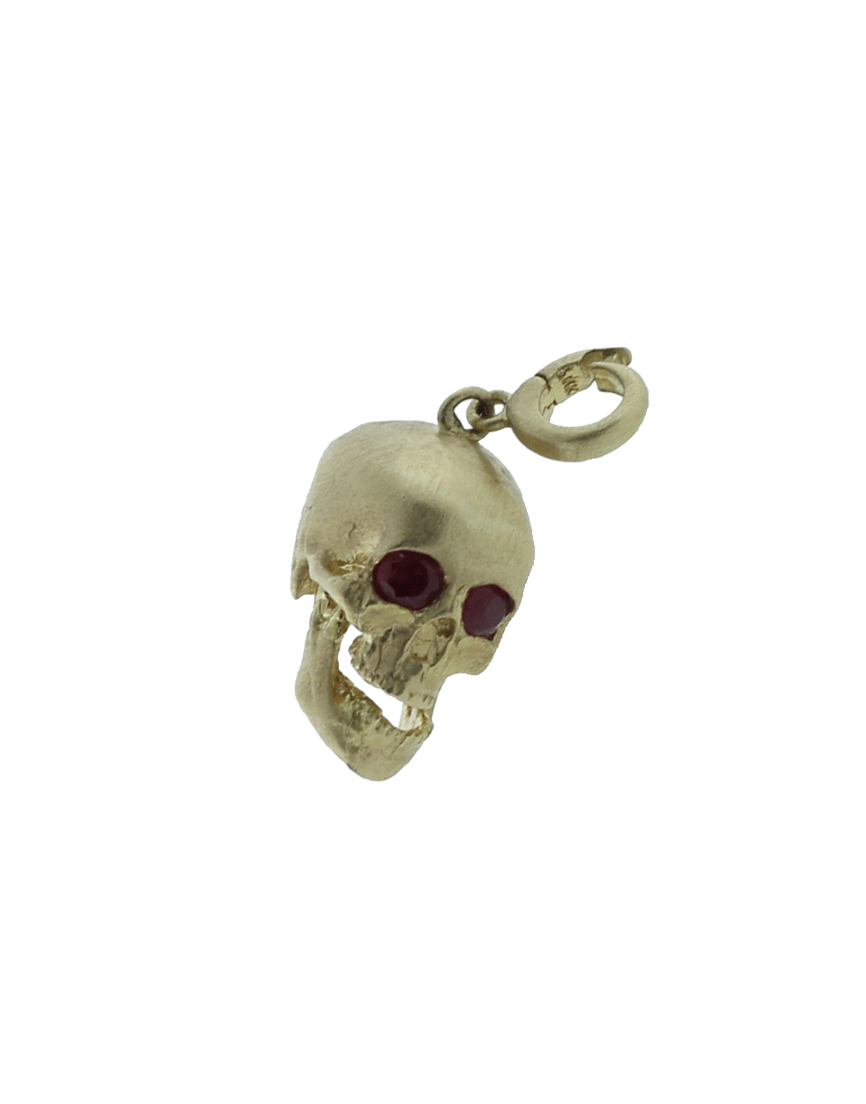 GEMFIELDS X MUSE-Luis Morais Skull Charm-YELLOW GOLD