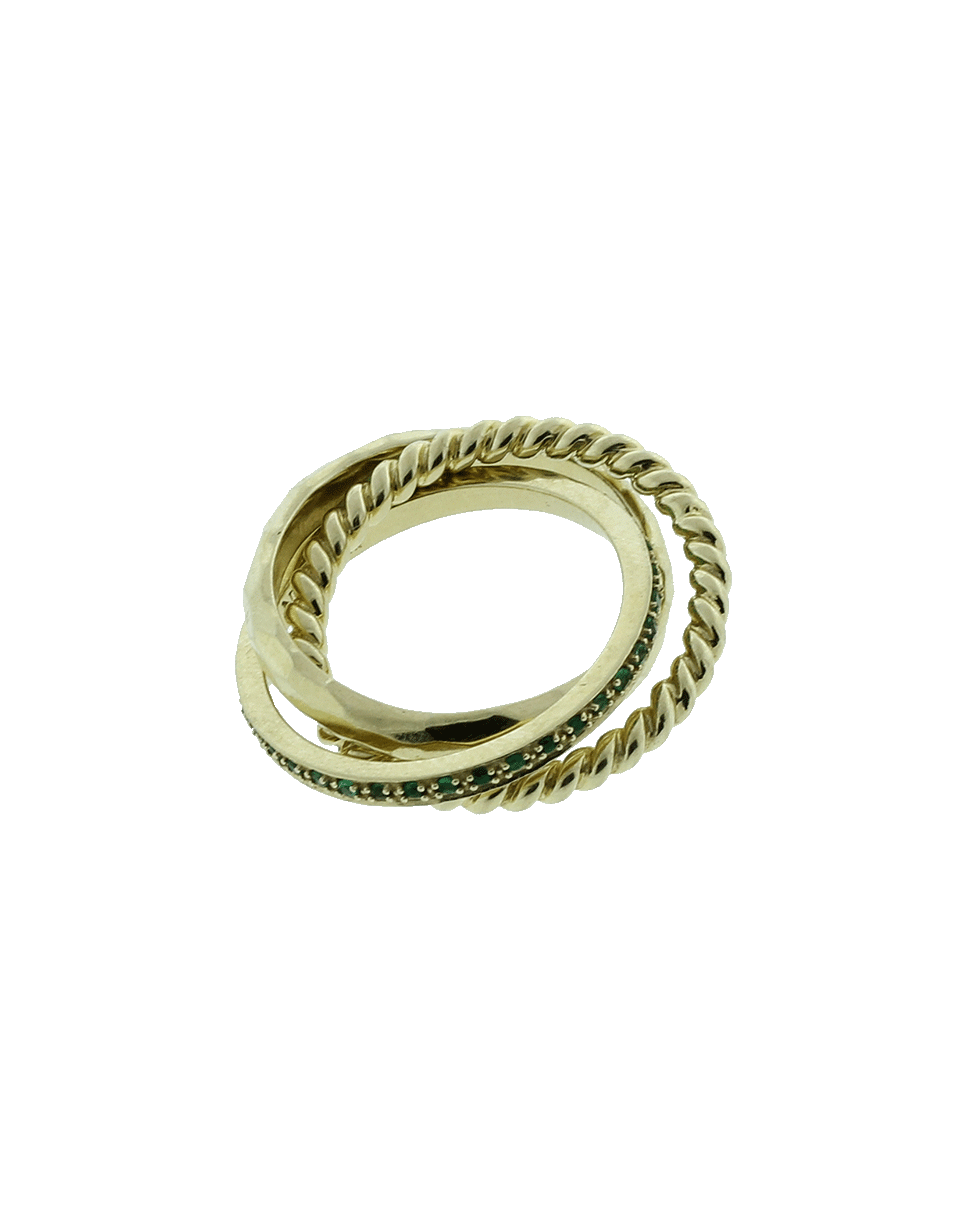 GEMFIELDS X MUSE-Rolling Ring-YELLOW GOLD
