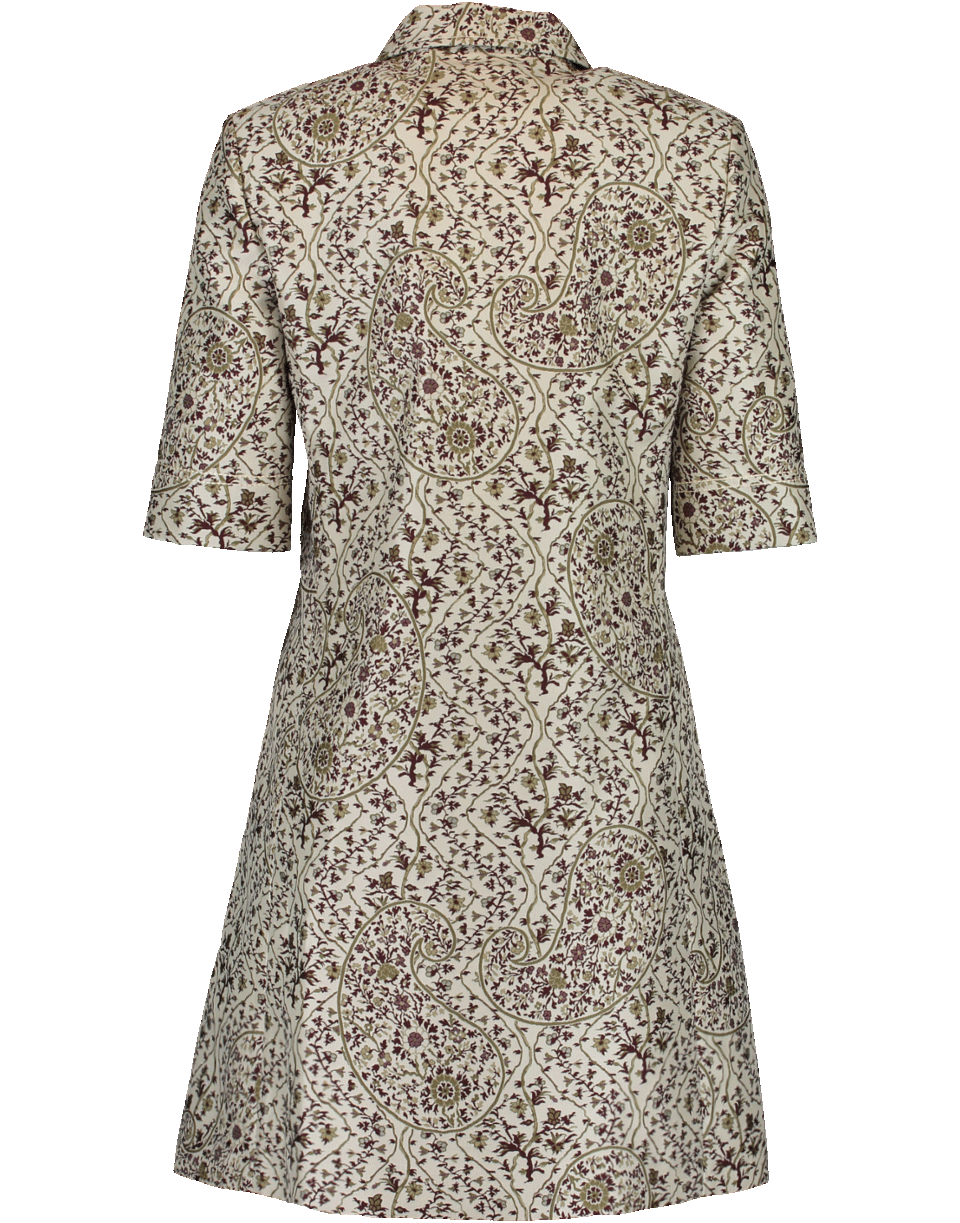 GIAMBATTISTA VALLI-Floral Jacquard Shirt Dress-