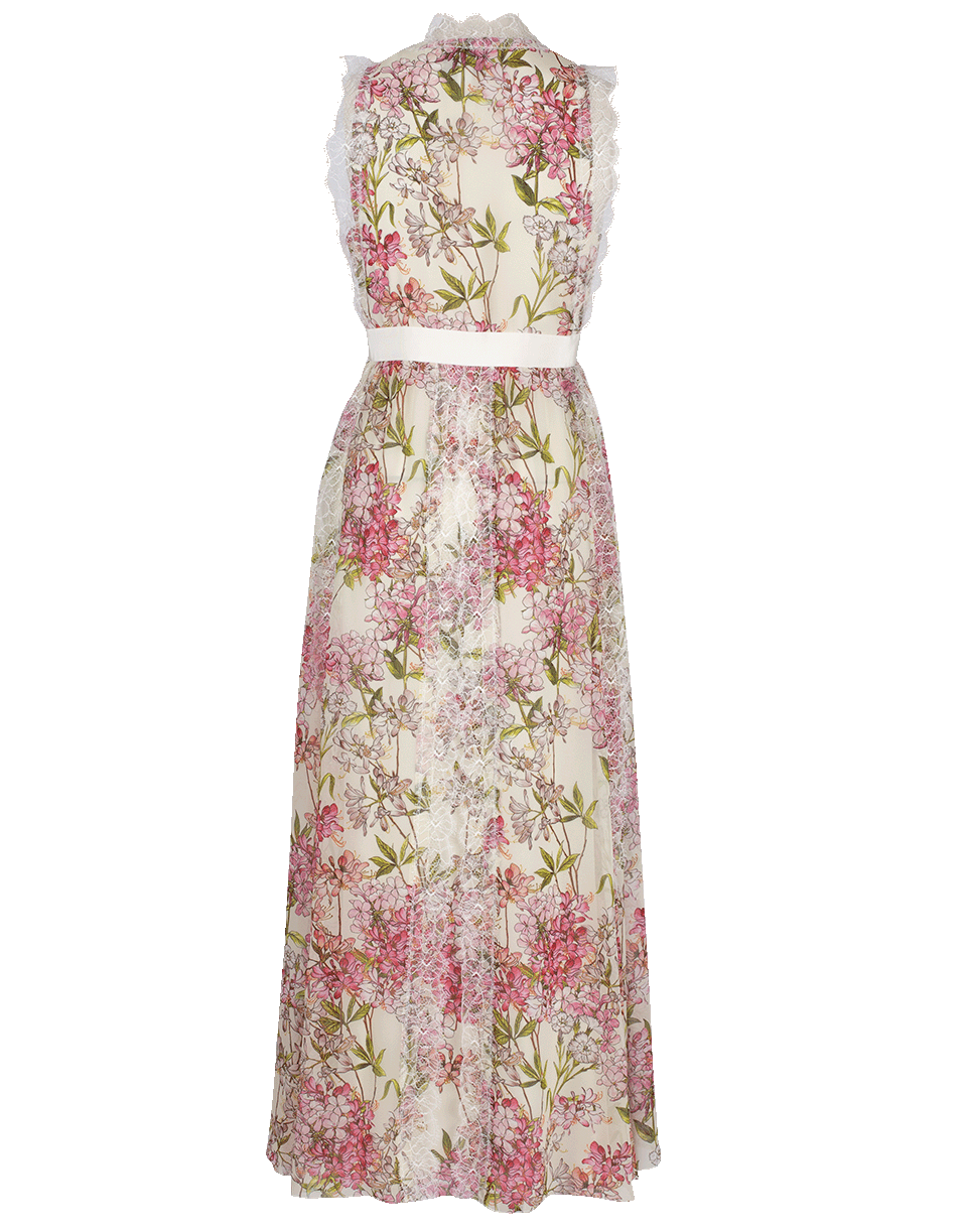 GIAMBATTISTA VALLI-Floral Print Long Dress-IVORY