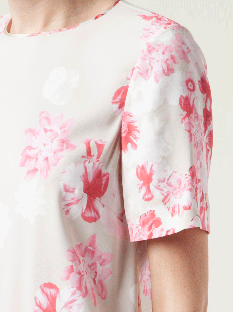 Short Sleeve Floral Print Shift Dress CLOTHINGDRESSMISC GIAMBATTISTA VALLI   