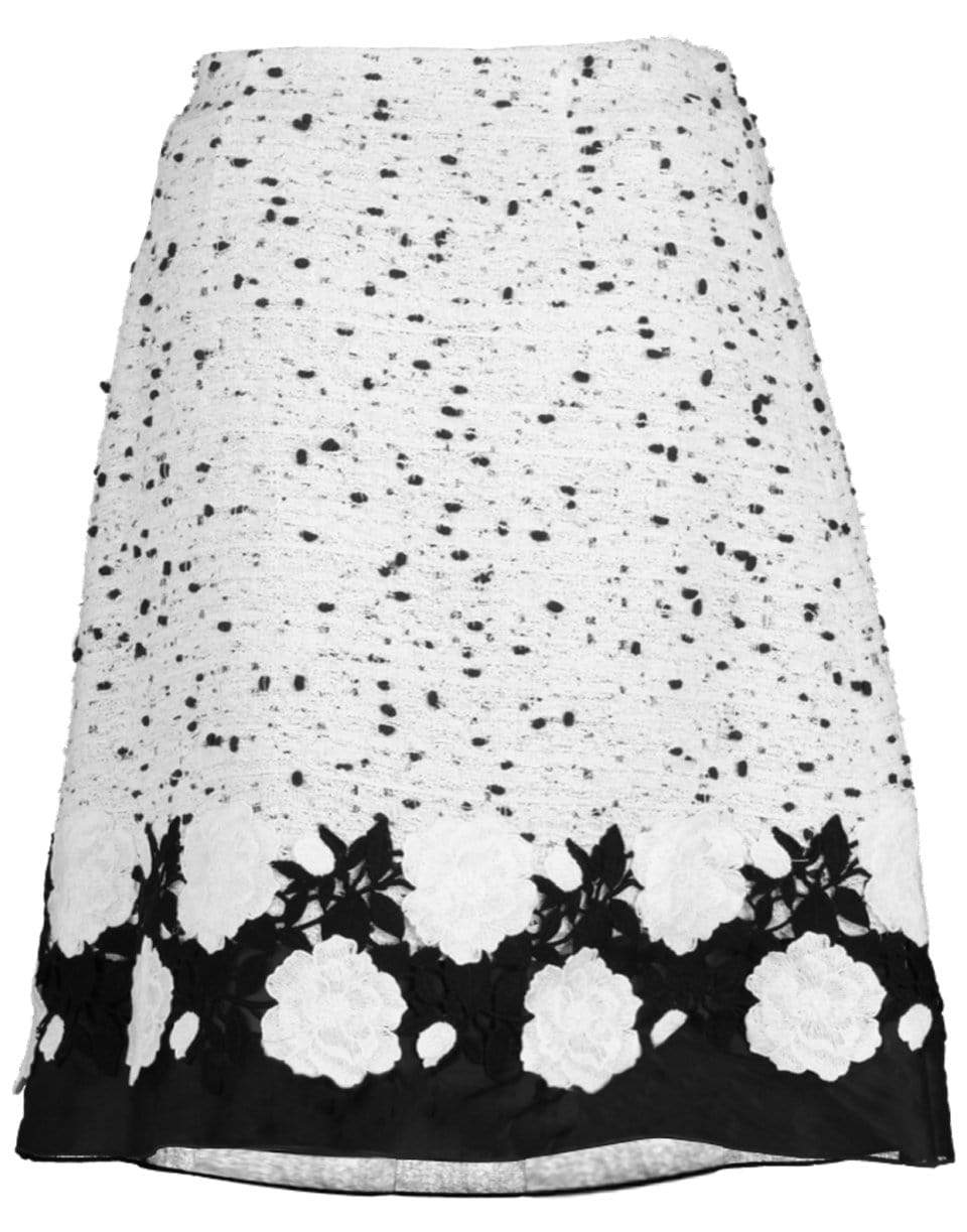 Tweed Floral Macrame Skirt CLOTHINGSKIRTMISC GIAMBATTISTA VALLI   