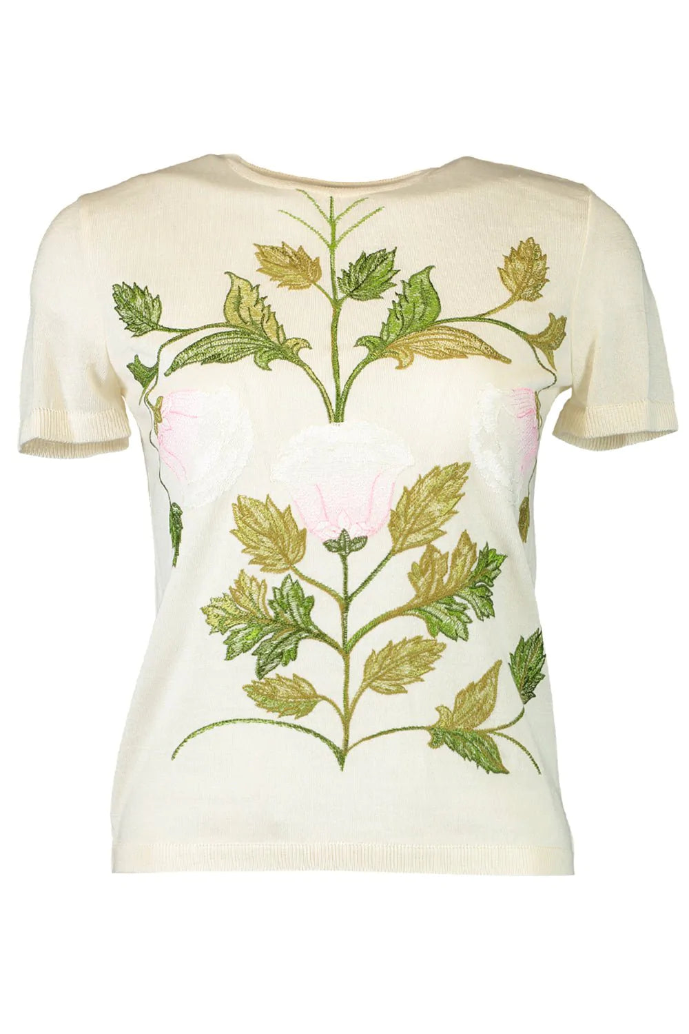 GIAMBATTISTA VALLI-Embroidered Knit Top-