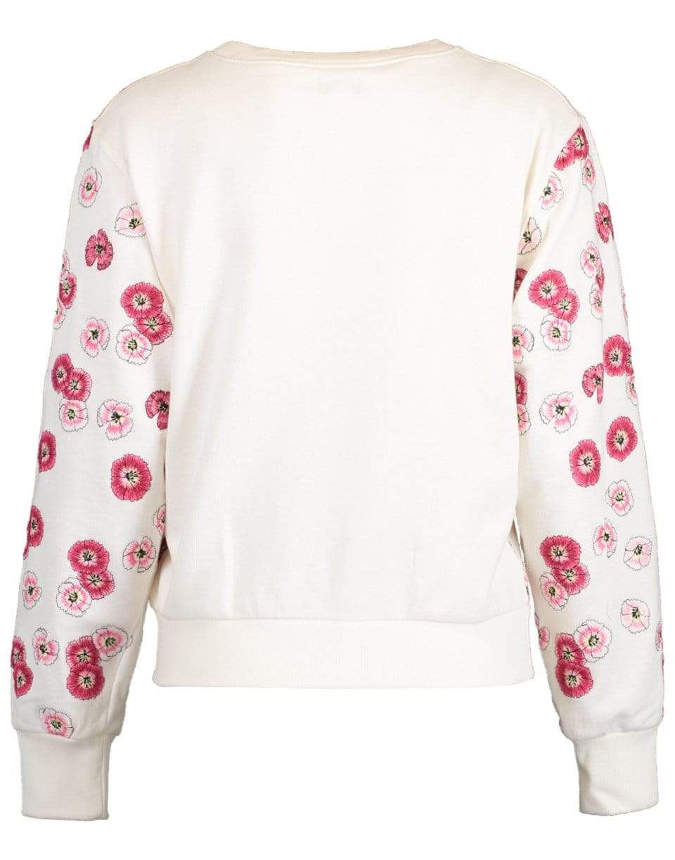 GIAMBATTISTA VALLI-Ivory Embellished Sweatshirt-IVORY