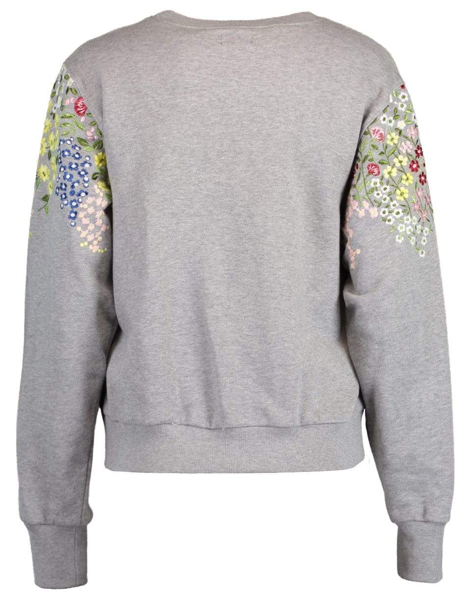 Light Grey Embellished Sweatshirt CLOTHINGTOPMISC GIAMBATTISTA VALLI   