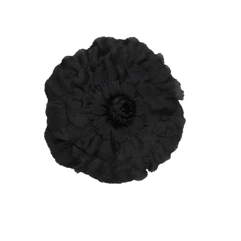 GIGI BURRIS MILLINERY-Mapplethorpe Bloom Hat-BLACK