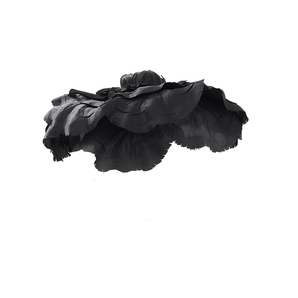 GIGI BURRIS MILLINERY-Mapplethorpe Bloom Hat-BLACK