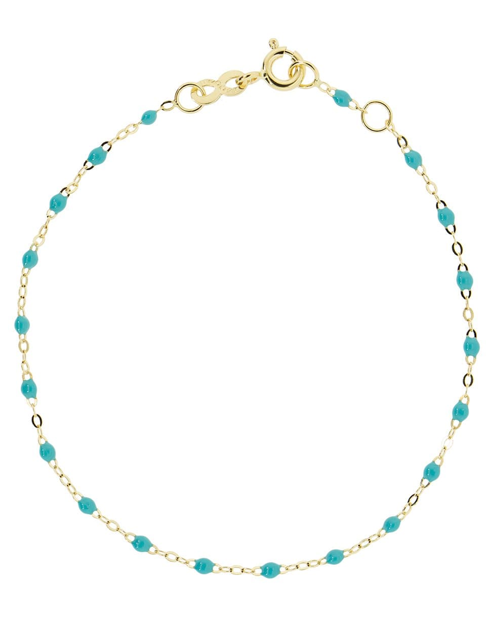 GIGI CLOZEAU-Classic Gigi Bracelet - 6.7in - Turqoise Green-YG/TRQGR