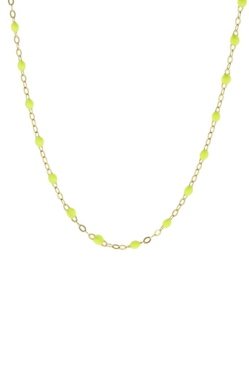 GIGI CLOZEAU-Classic Gigi Sautoir Necklace - 24in - Neon-YG/NEON