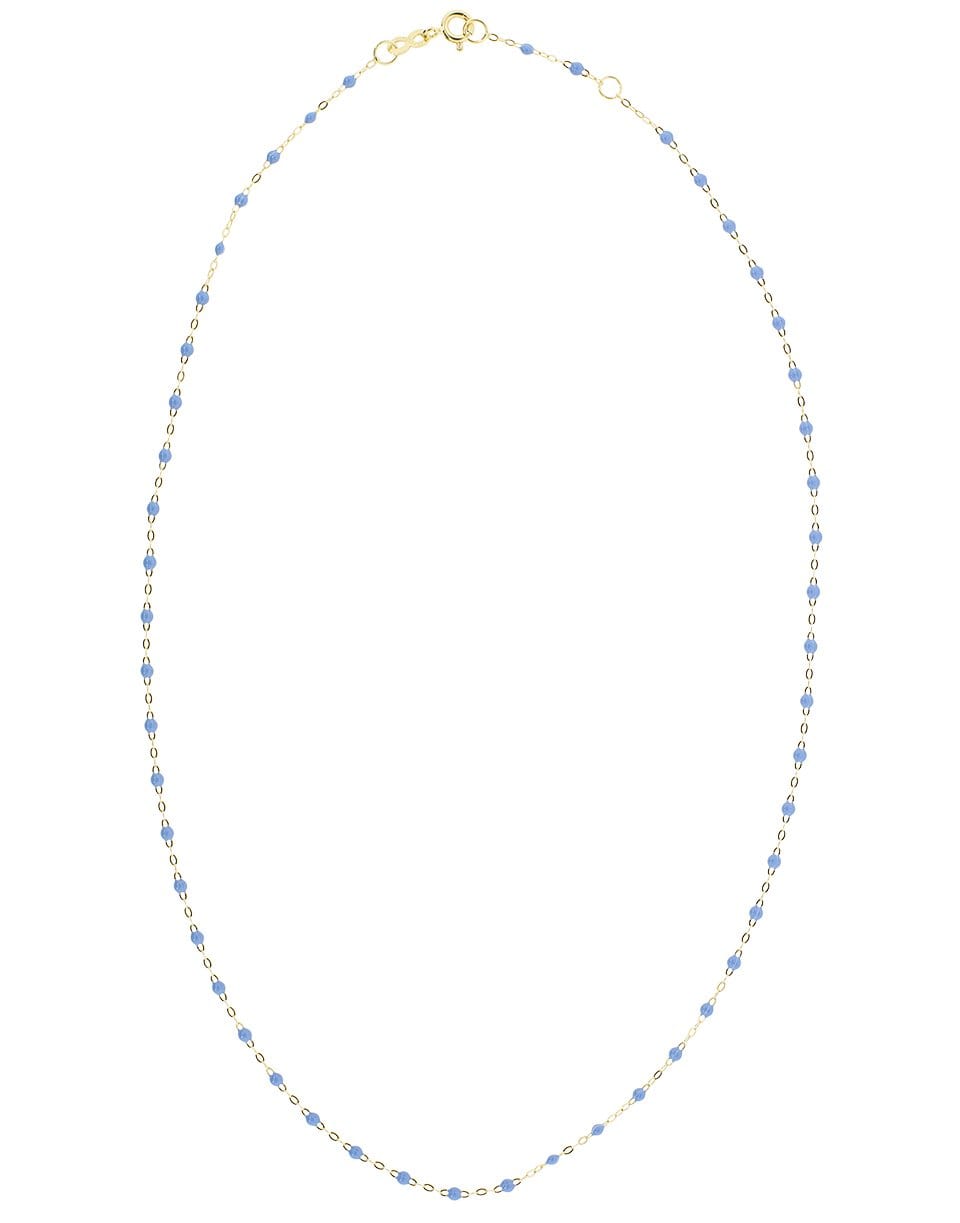 GIGI CLOZEAU-Turquoise Bead Classic Gigi 20in Necklace-YG/TURQ