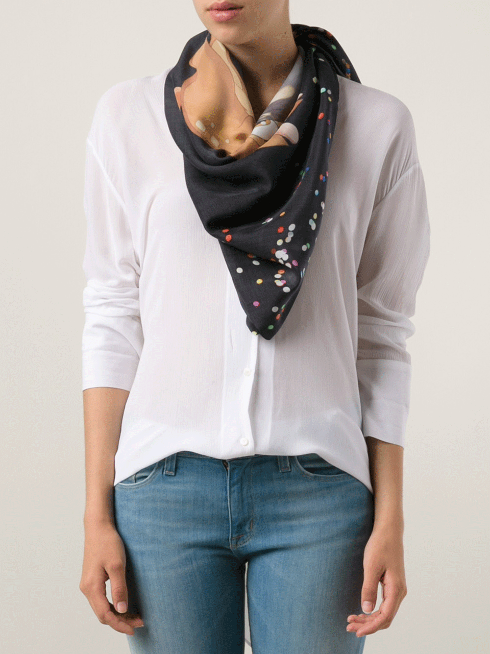 GIVENCHY-Bambi And Pailettes Scarf-BLACK