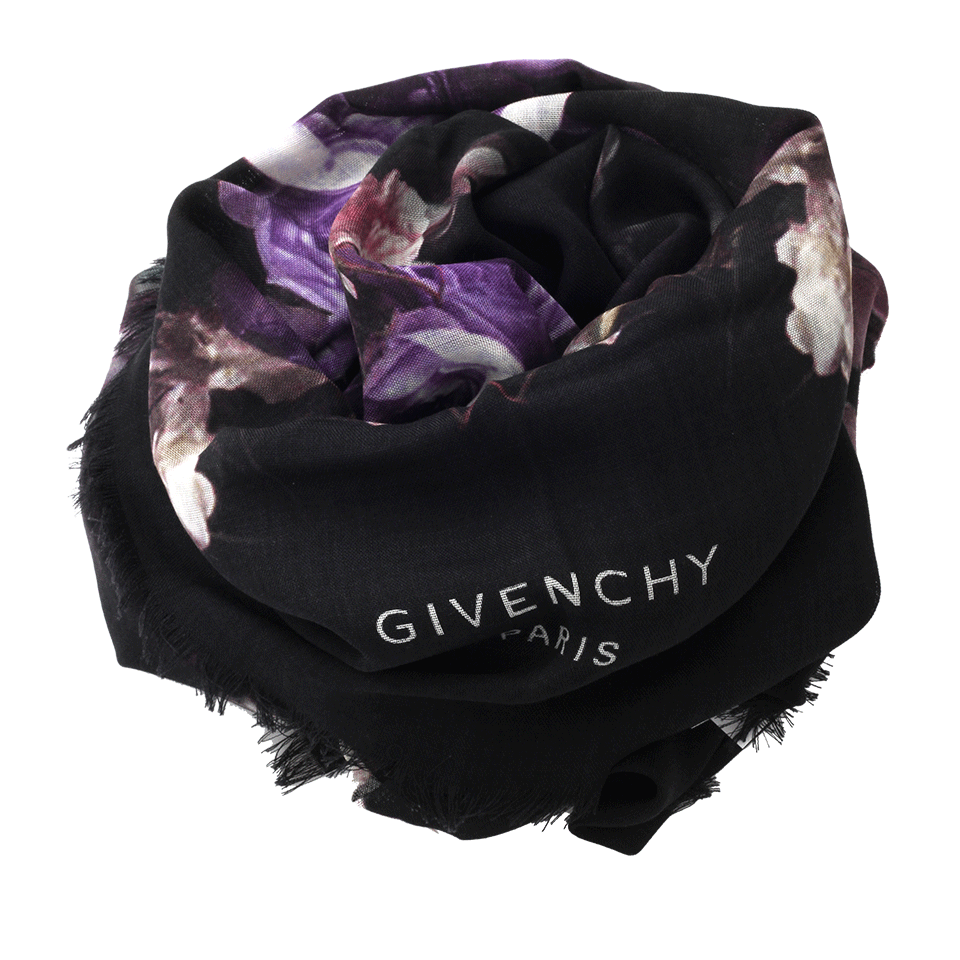 GIVENCHY-Flower Bouquet Scarf-