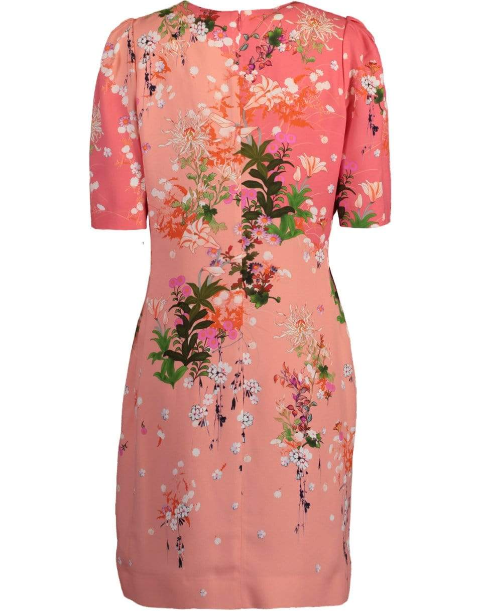 GIVENCHY-Sakura Print Dress-