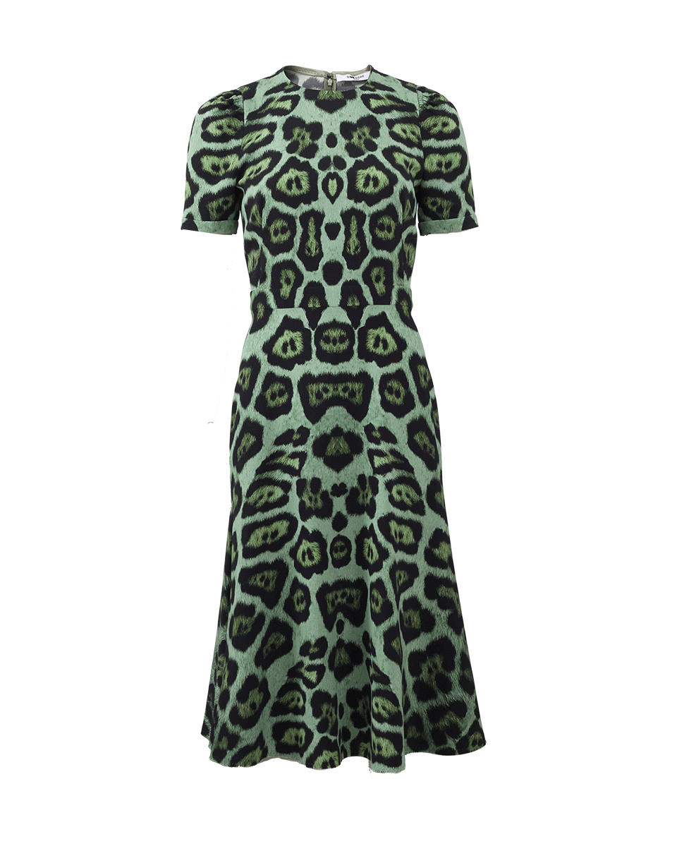 GIVENCHY-Jaguar Print Midi Dress-