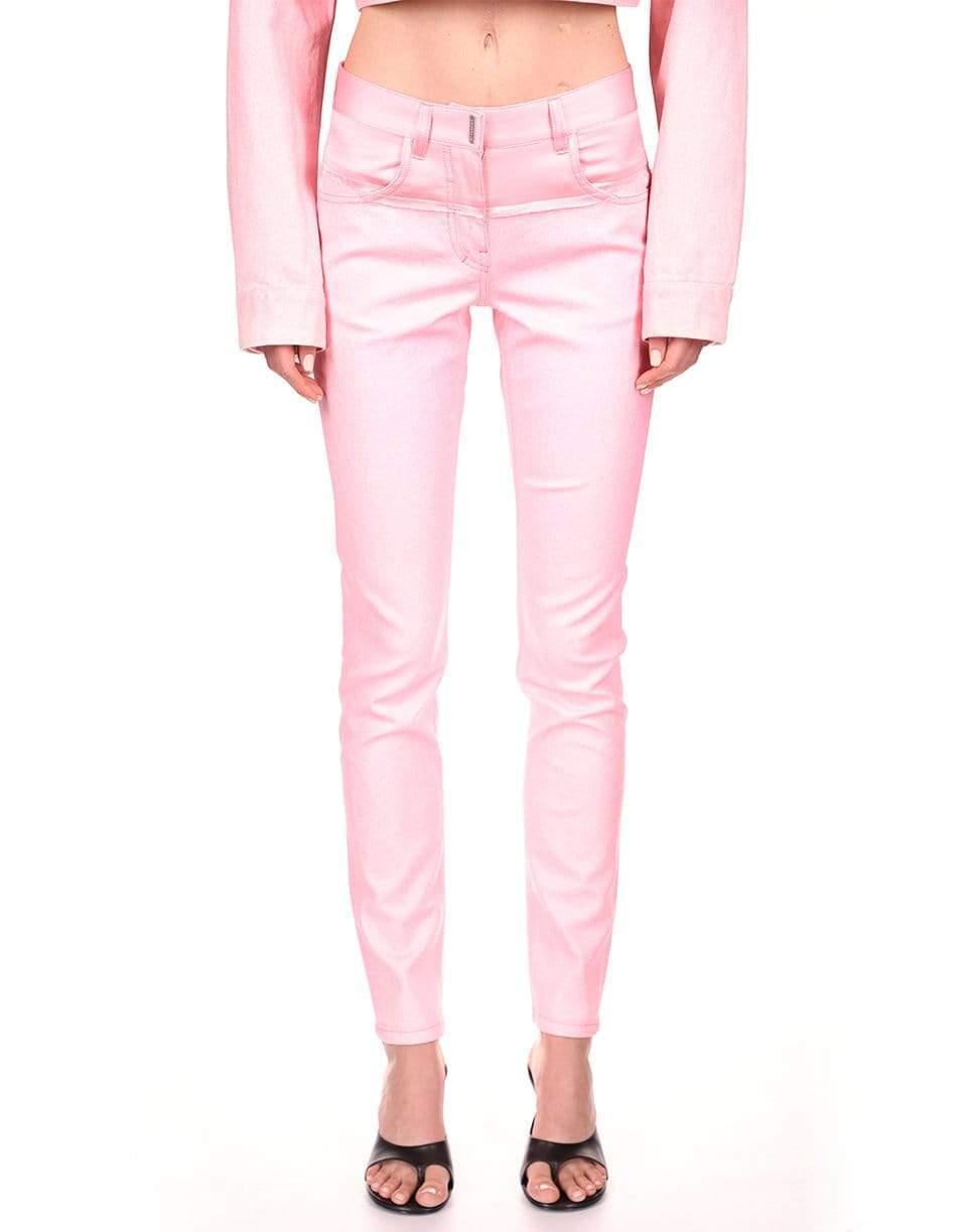Women's High Waist Straight Pink Denim Pants 2023 Spring New Ladies Slim  Tassel Trim Ankle-Length Jeans - AliExpress