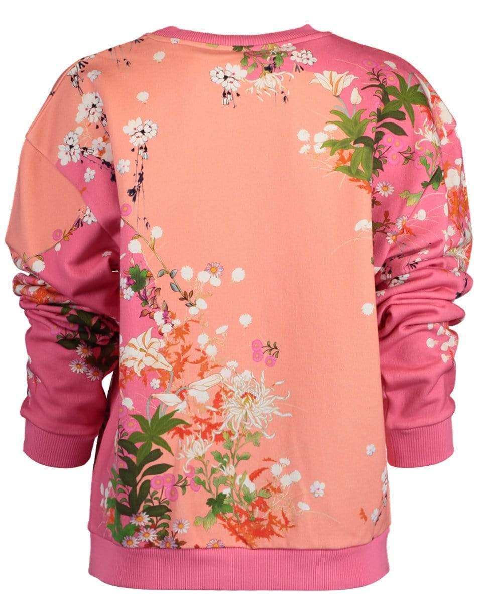 GIVENCHY-Sakura Print Sweatshirt-PINK