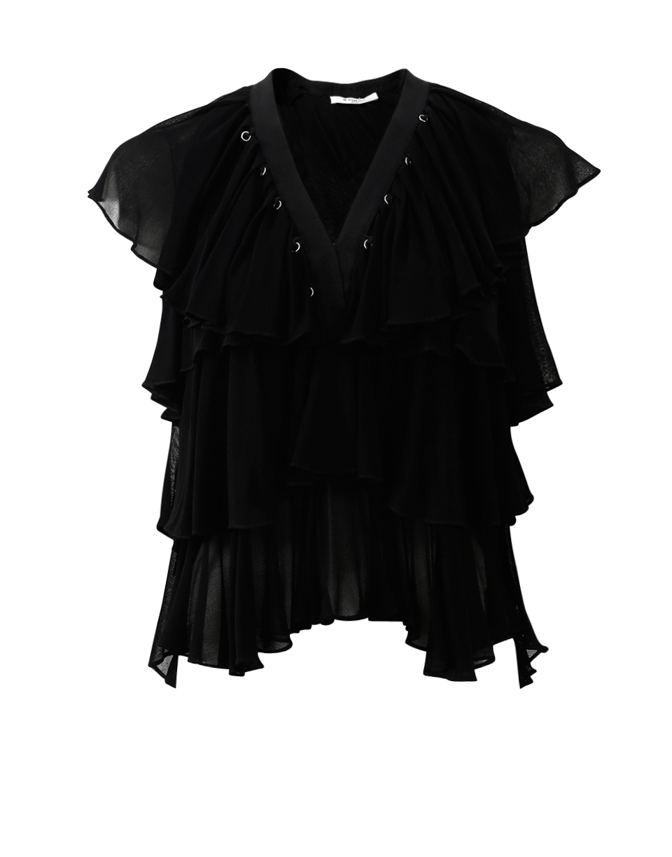 GIVENCHY-Tiered Ruffle Top-