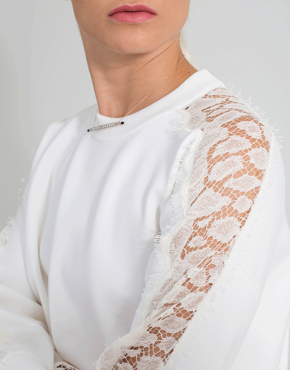 Lace Insert Sweater CLOTHINGTOPSWEATER GIVENCHY   