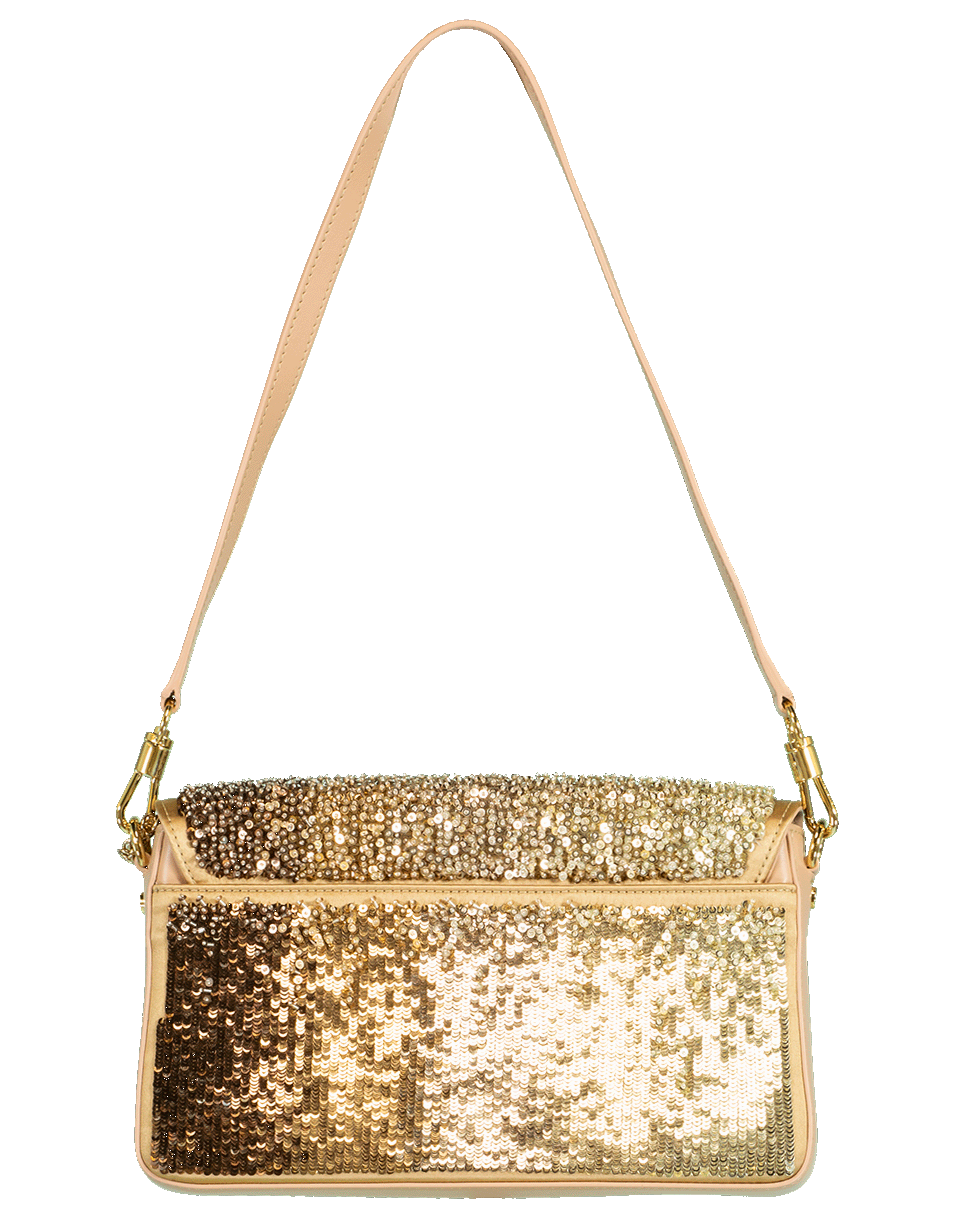 GIVENCHY-Gold Charm Shoulder Bag-GOLD