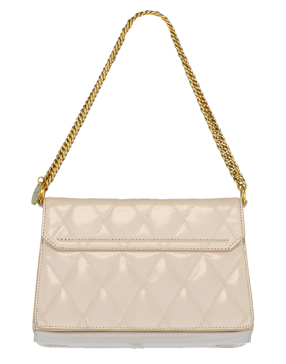 GIVENCHY-Small Quilted Leather GV3 Handbag-NATURAL
