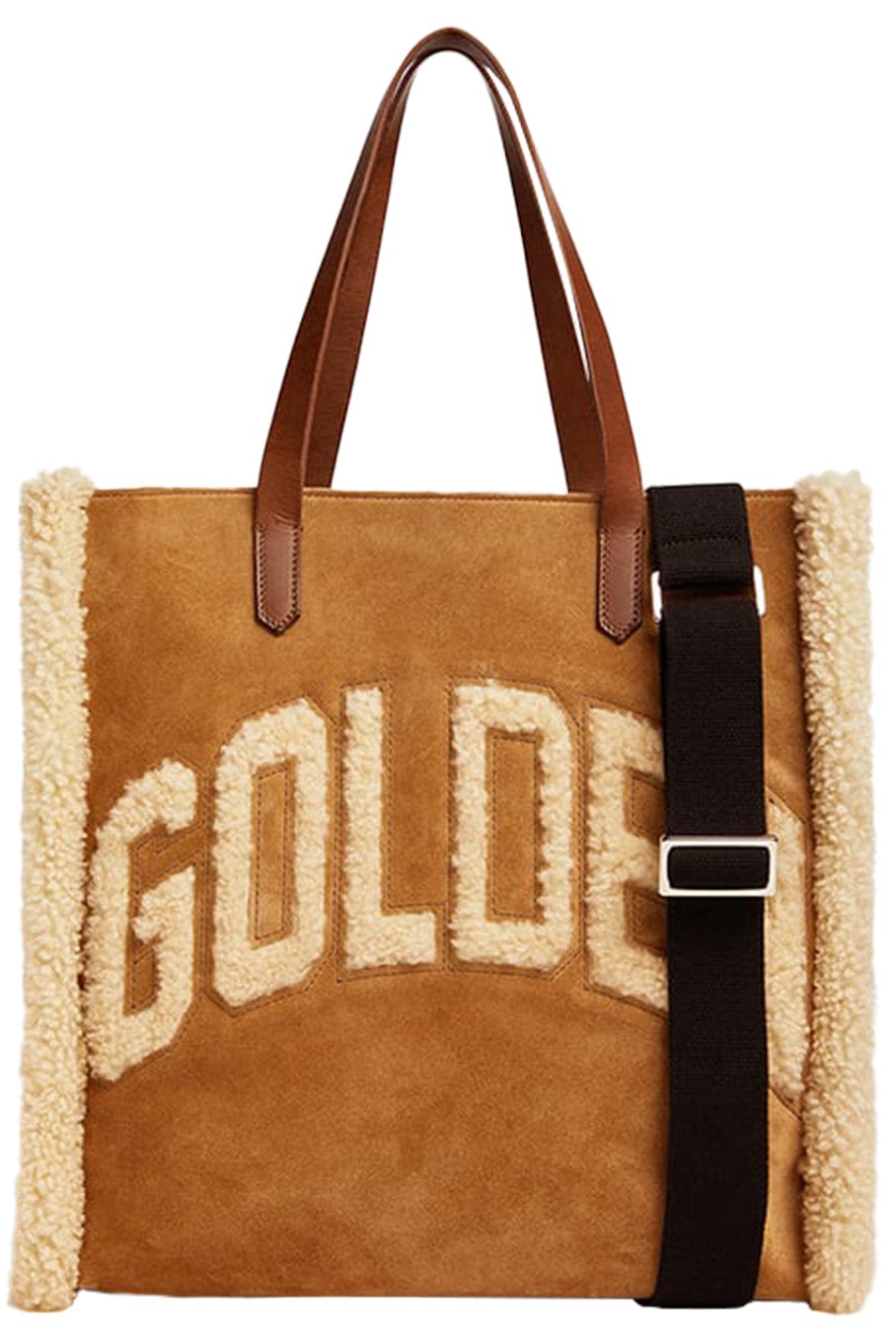 GOLDEN GOOSE-California N-S Bag-CAMEL