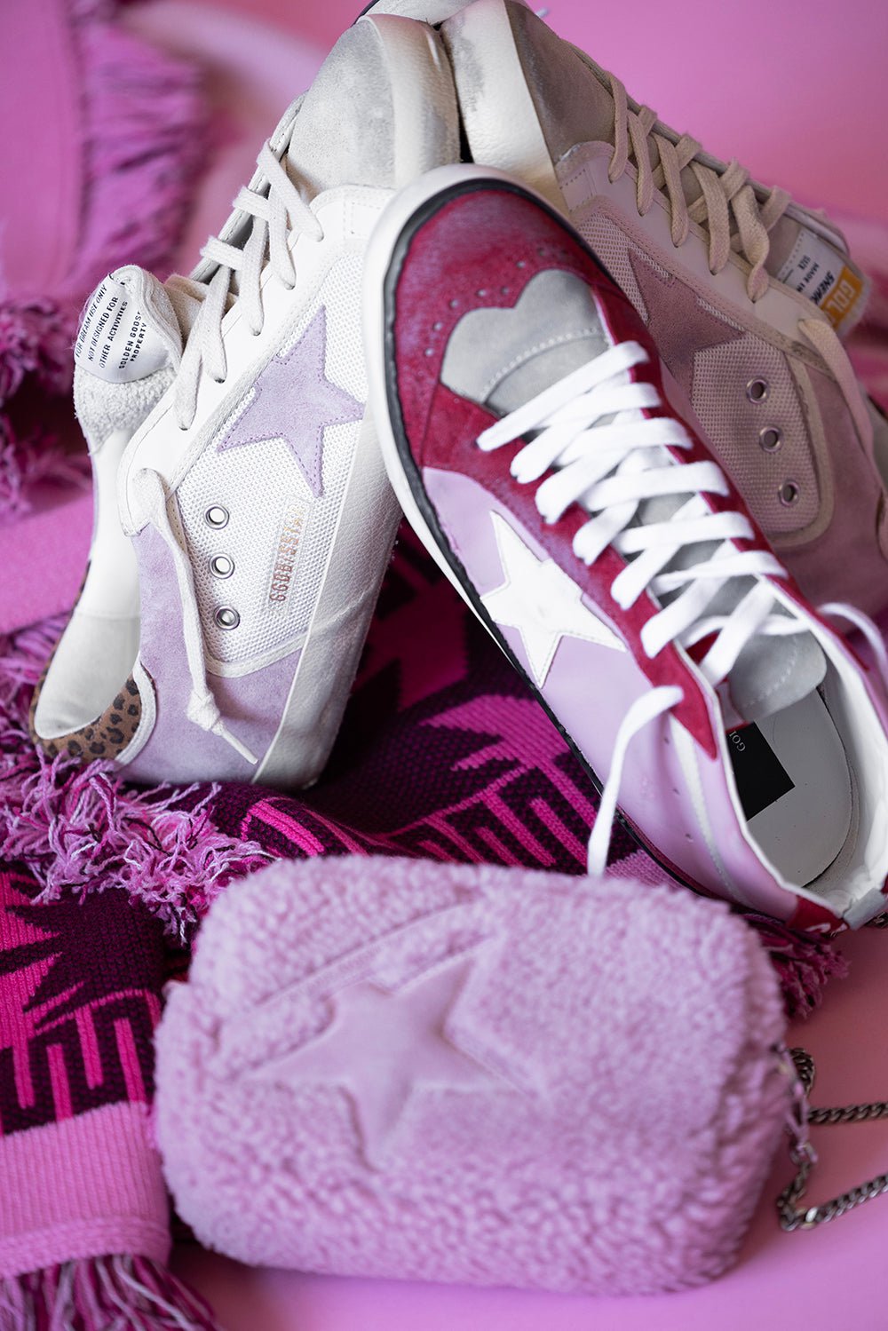 Mid Star Sneakers - Pink SHOESNEAKER GOLDEN GOOSE   