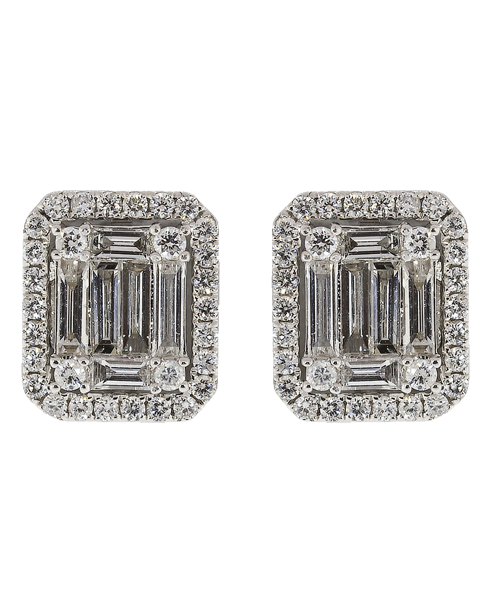 GRAZIELA-Ascension Diamond Stud Earrings-WHITE GOLD