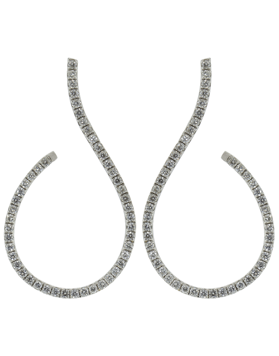 GRAZIELA-Mega Swirl Diamond Earrings-WHITE GOLD