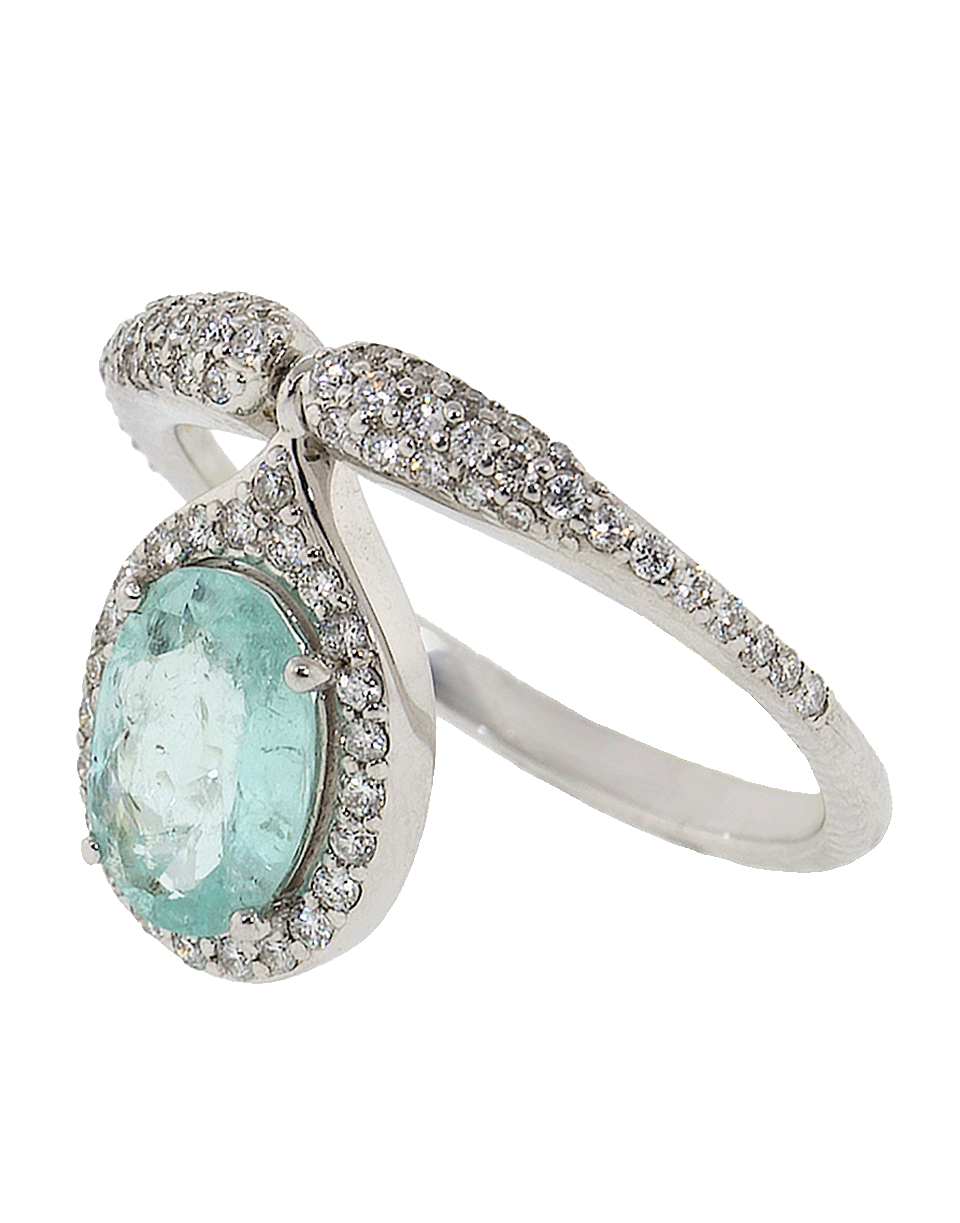 GRAZIELA-Something Blue Paraiba Tourmaline Charm Ring-WHITE GOLD