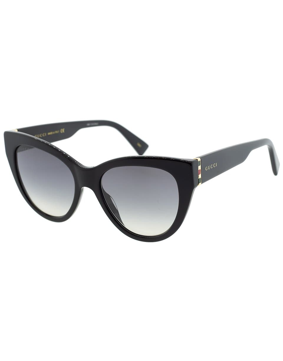 GUCCI-Black Cat-Eye Sunglasses-BLACK