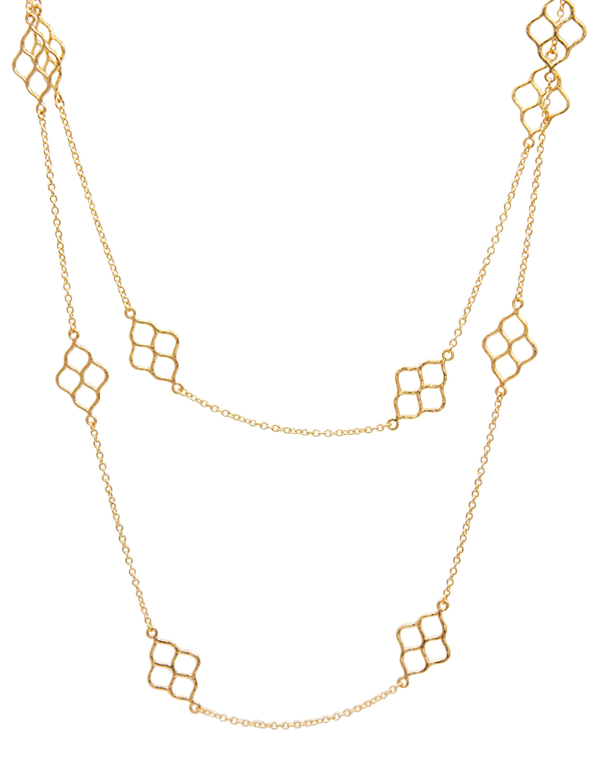 GURHAN-Long Trellis Necklace-YELLOW GOLD