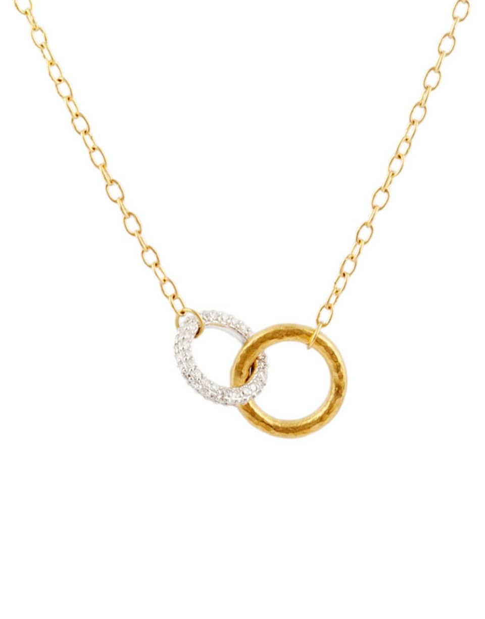 GURHAN-Hoopla Diamond Link Necklace-YELLOW GOLD