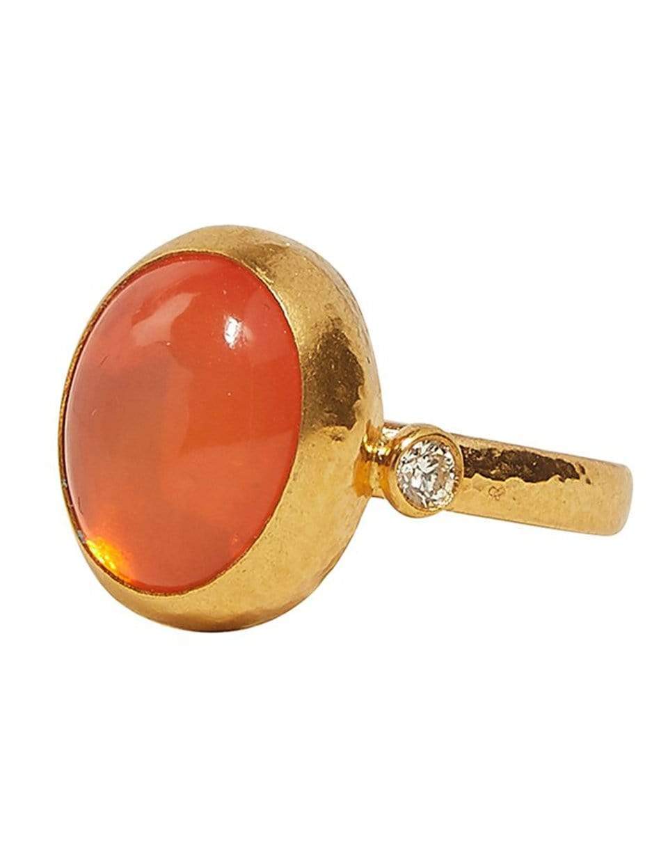 Rune Orange Opal and Diamond Ring JEWELRYFINE JEWELRING GURHAN   