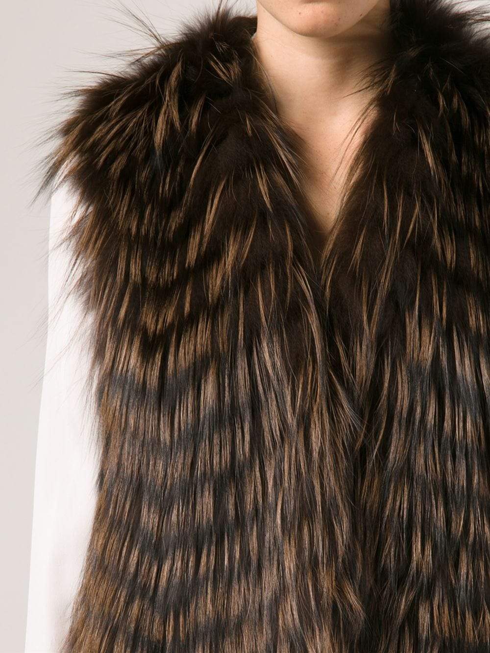 HAUTE HIPPIE-Fox Vest-CHOCOLAT