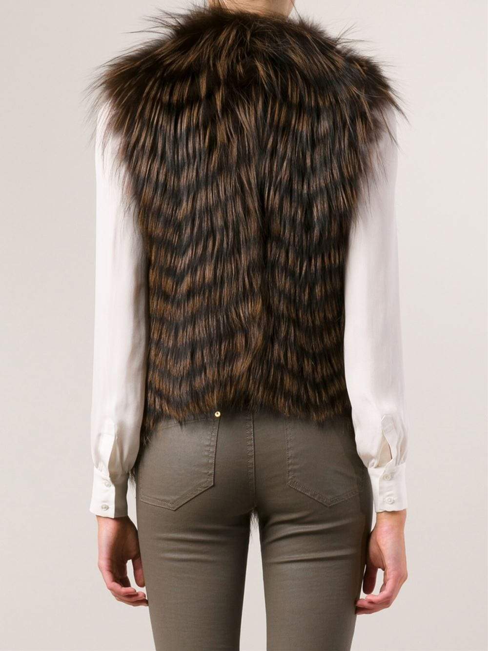 HAUTE HIPPIE-Fox Vest-CHOCOLAT