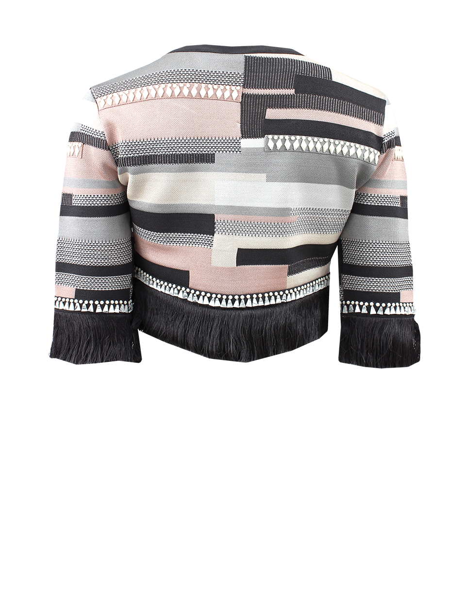 HERVE LEGER-Avek Fringe Jacket-