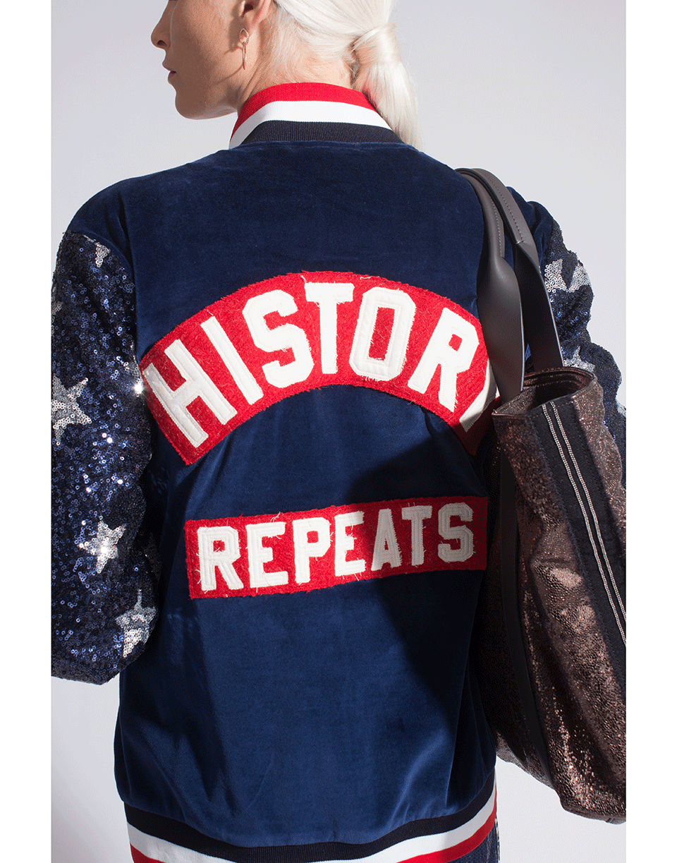 HISTORY REPEATS-Star Sleeve Logo Bomber-