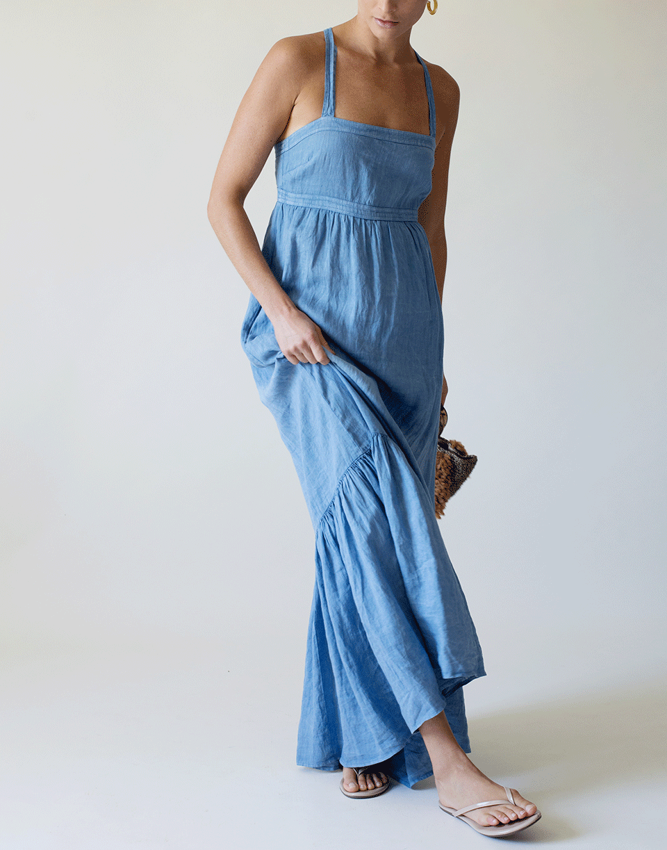 Athena Tank Dress - Blue Jean CLOTHINGDRESSCASUAL HONORINE   