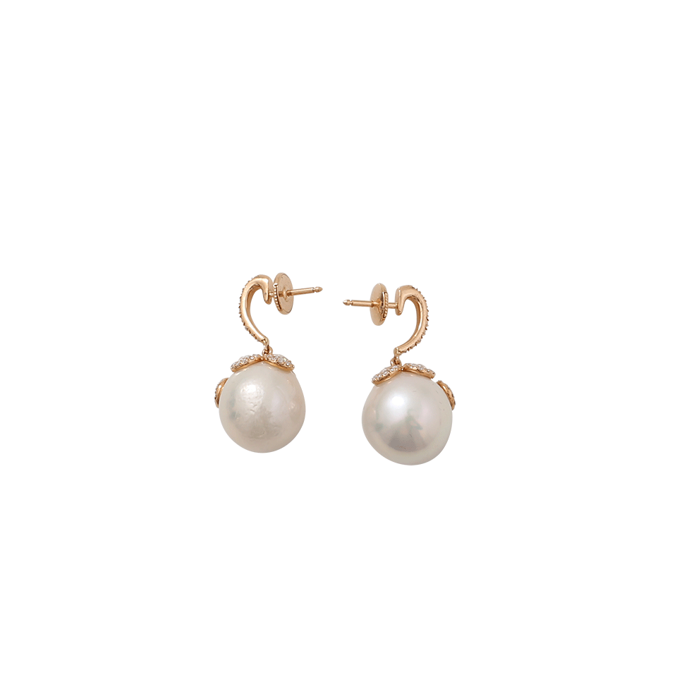 INBAR-Peal Drop Earrings-ROSE GOLD