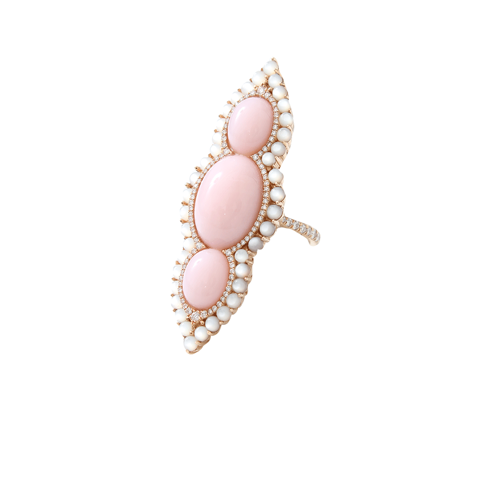 INBAR-Pink Opal Ring-ROSE GOLD