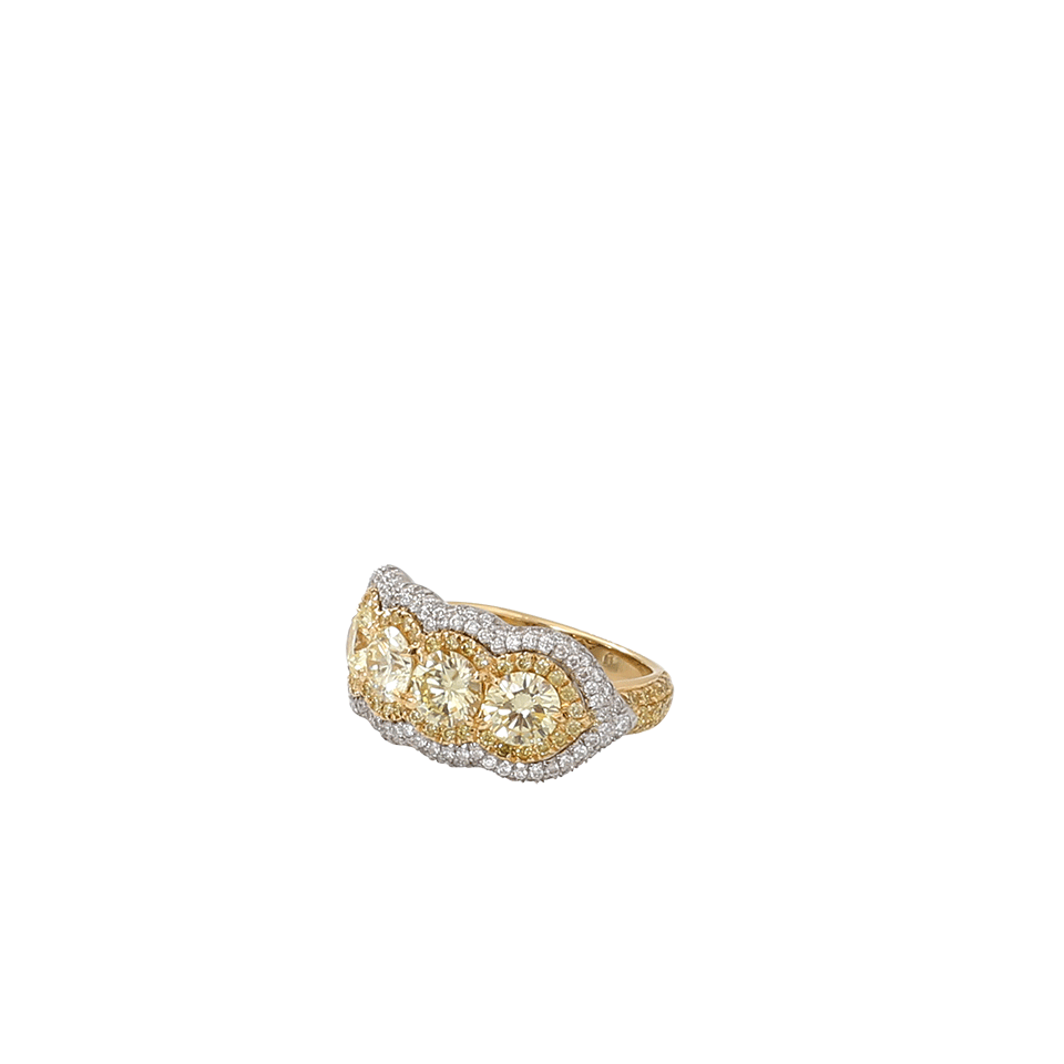 INBAR-Fancy Yellow Diamond Ring-YELLOW GOLD