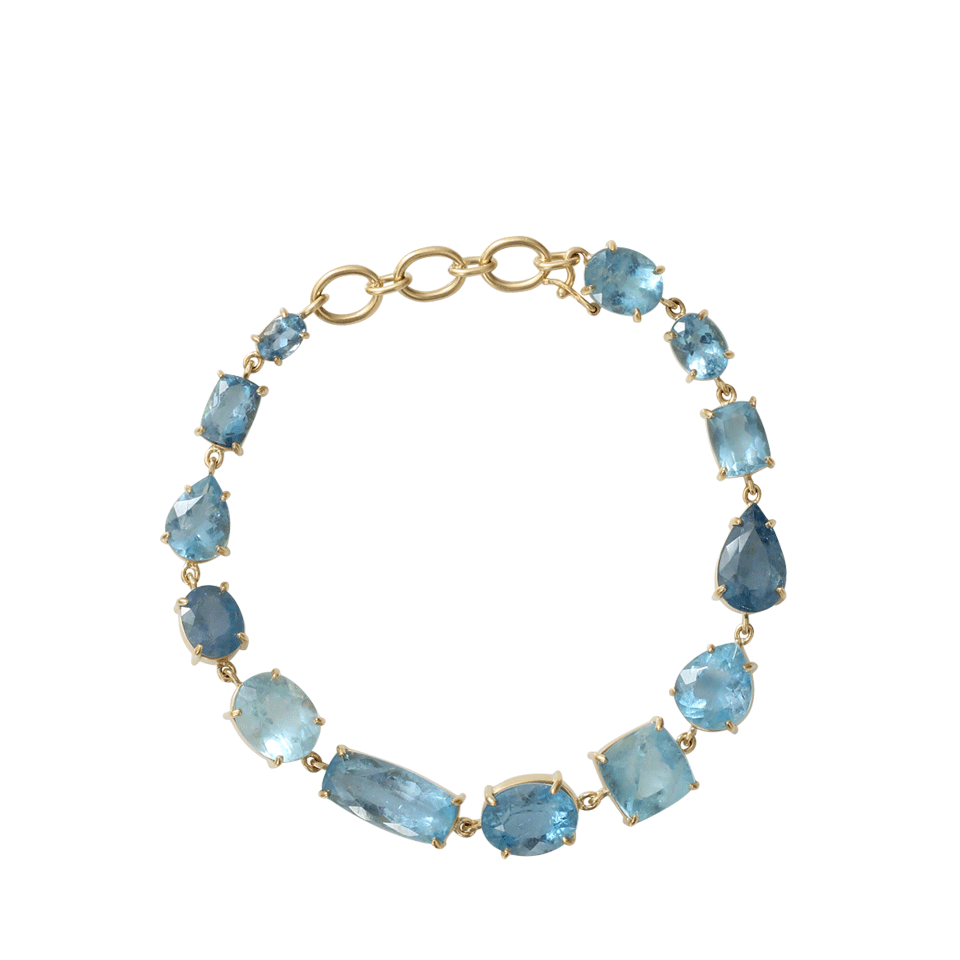 Mixed Shape Fine Aquamarine Bracelet JEWELRYFINE JEWELBRACELET O IRENE NEUWIRTH JEWELRY   