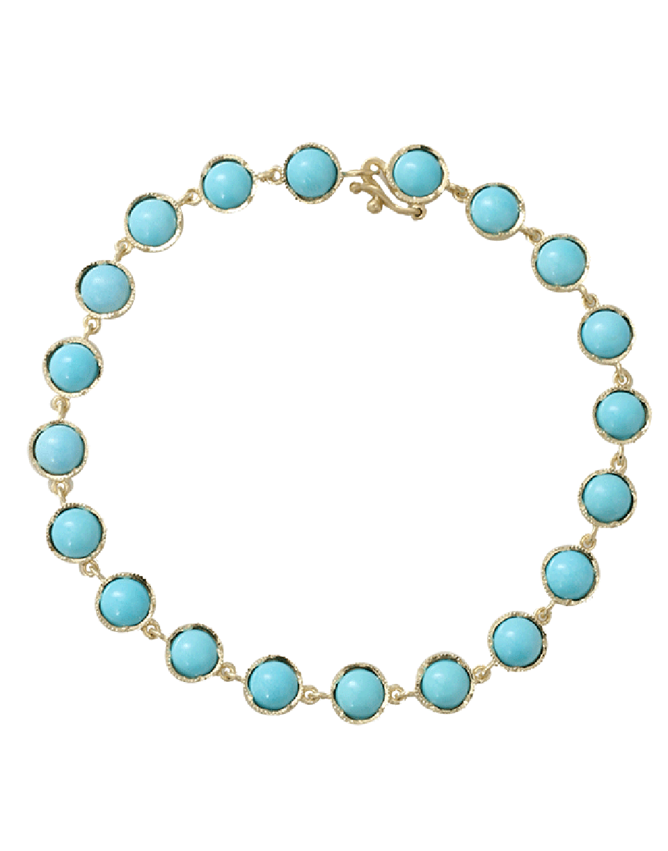 IRENE NEUWIRTH JEWELRY-Turquoise Bracelet-YELLOW GOLD