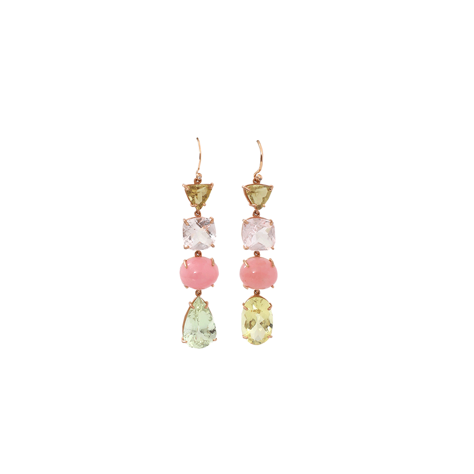 IRENE NEUWIRTH JEWELRY-Beryl And Pink Opal Earrings-ROSE GOLD