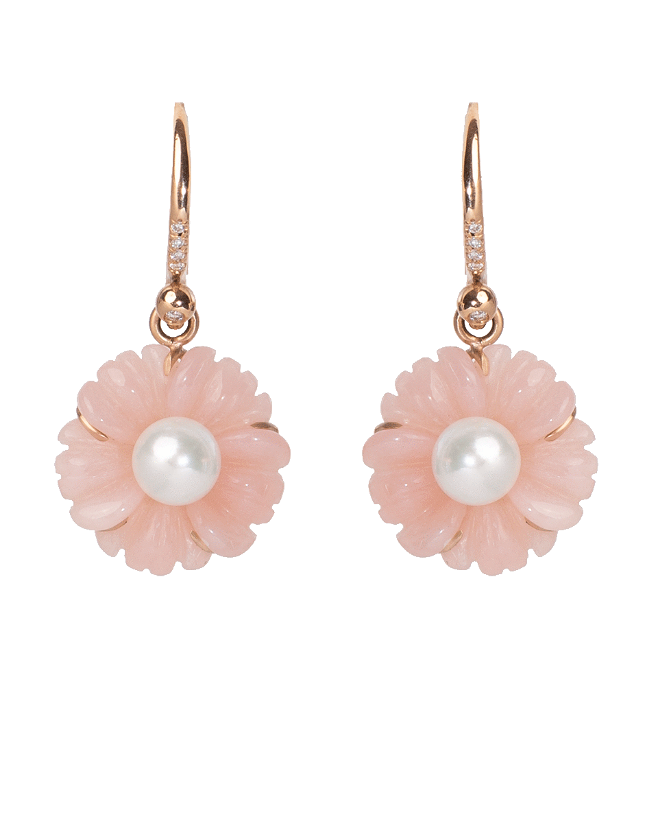 IRENE NEUWIRTH JEWELRY-Carved Pink Opal Earrings-ROSE GOLD