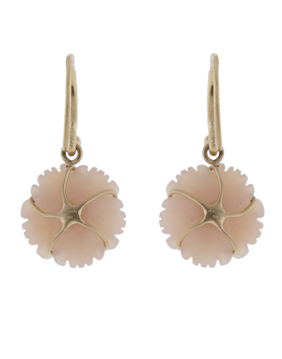 IRENE NEUWIRTH JEWELRY-Carved Pink Opal Earrings-ROSE GOLD