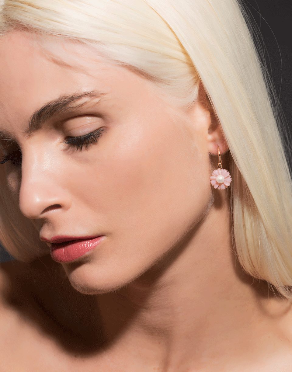 Carved Pink Opal Earrings JEWELRYFINE JEWELEARRING IRENE NEUWIRTH JEWELRY   