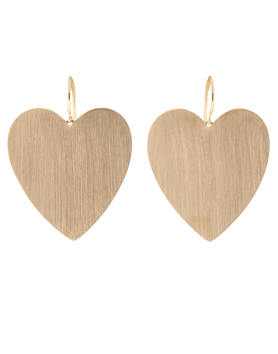 Large Heart Shape Flat Gold Earrings JEWELRYFINE JEWELEARRING IRENE NEUWIRTH JEWELRY   