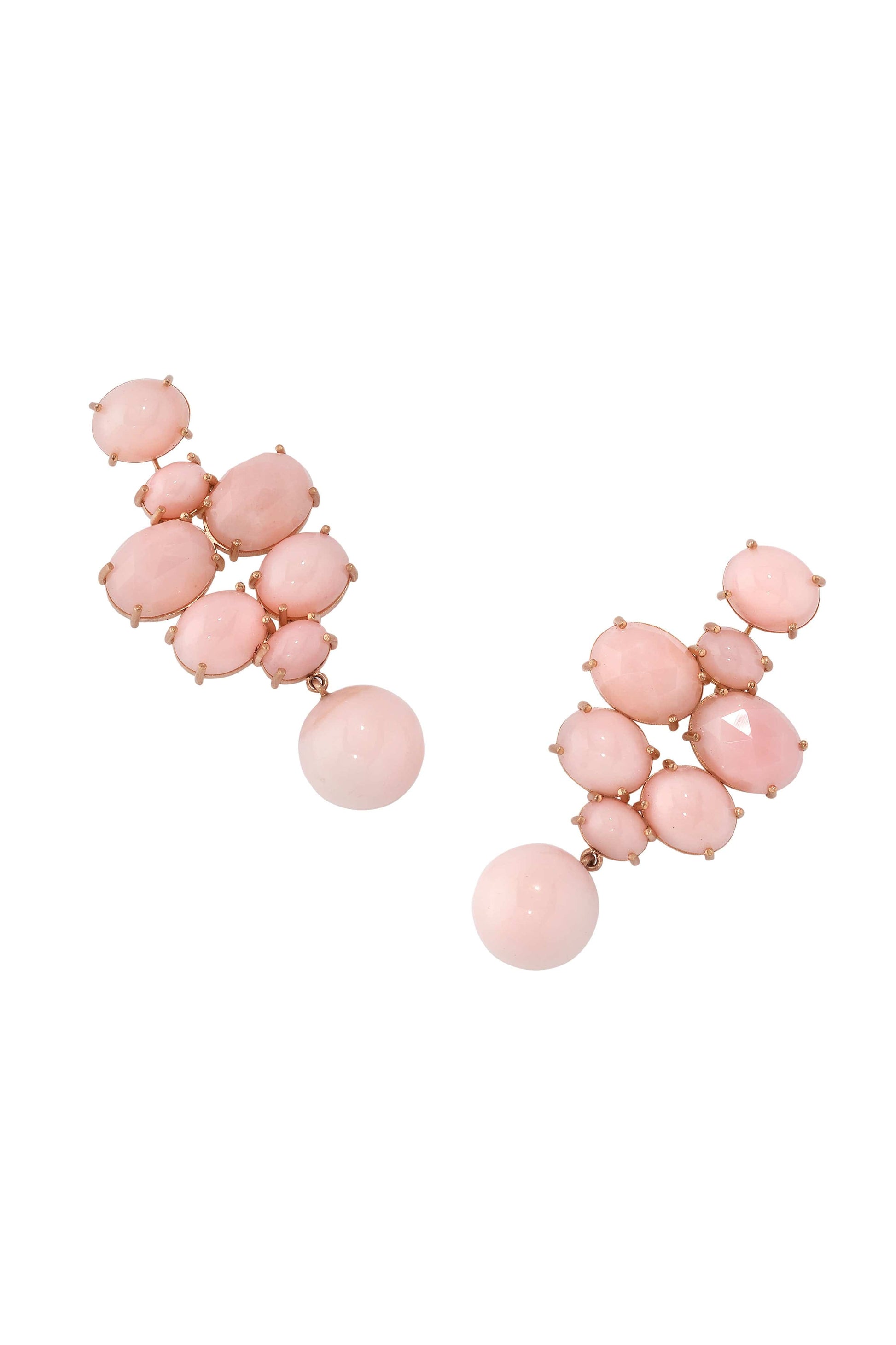 IRENE NEUWIRTH JEWELRY-Pink Opal Gumball Drop Earrings-ROSE GOLD