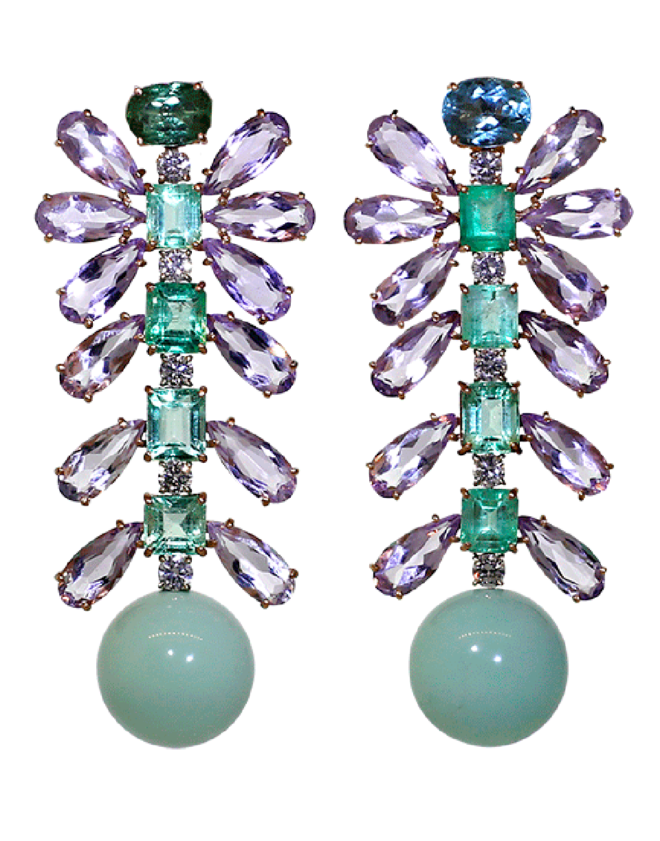 Tourmaline And Emerald Earrings JEWELRYFINE JEWELEARRING IRENE NEUWIRTH JEWELRY   